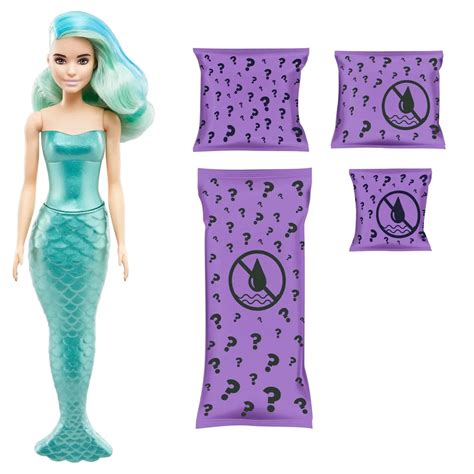 Barbie Color Reveal Doll Mermaid with 7 Suprises, Kidinn