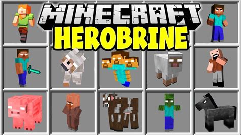 Minecraft HEROBRINE MOD | SUMMON HEROBRINE AND TRY TO SURVIVE!! - Zooz