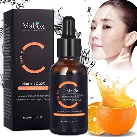 Natural Lemon Vitamin C Serum Whitening Cream Anti Aging Wrinkle Face Cream Anti aging Serum ...