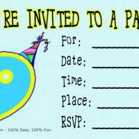 9th Birthday Party Invitation