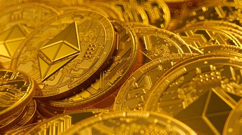 Cryptocurrency Ethereum Gold Coins 4K HD Money Wallpapers | HD ...