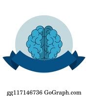 54 Human Brain Symbol Round Emblem Clip Art | Royalty Free - GoGraph