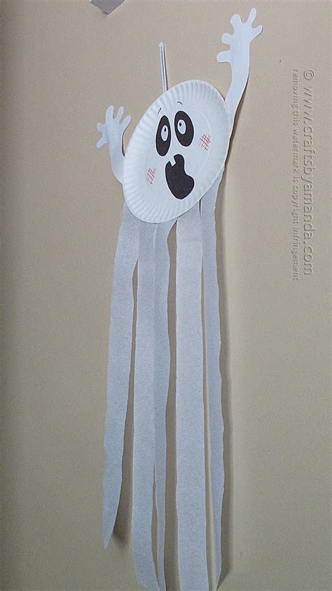 Paper Plate Ghost - Crafts by Amanda