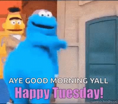 Happy Tuesday Cookie Monster Dance GIF - HappyTuesday ...