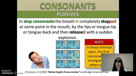 ENGLISH CONSONANTS: Bilabial Plosives - YouTube