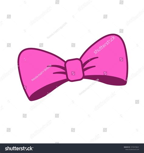 Pink Bow Clip Art Vector Stock Stock Vector (Royalty Free) 1570478641 | Shutterstock