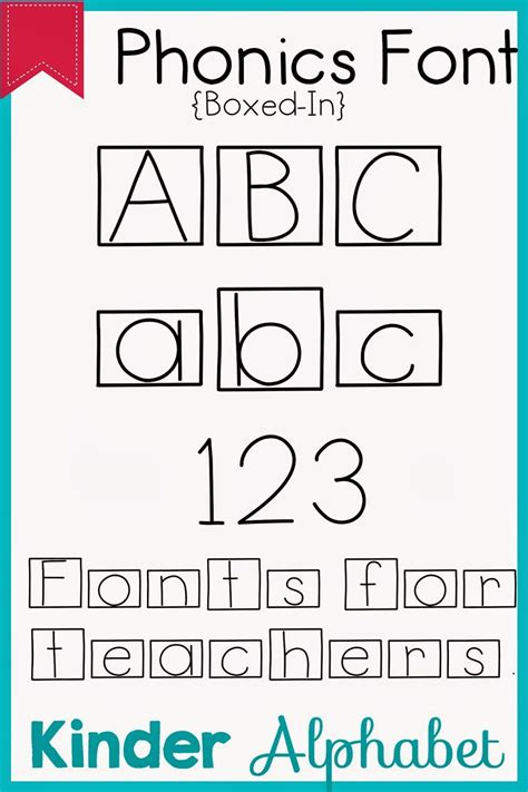 Kinder Alphabet: Phonics Fonts for Teachers Update | Phonics, Teacher fonts, Teachers