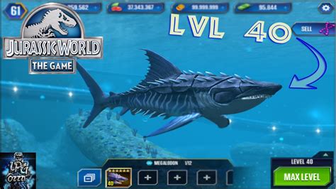 MEGALODON MAX LVL (40) - Jurassic World The Game - *Aquatic Update* - YouTube