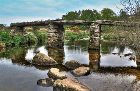 Ancient clapper bridge, Postbridge, Dartmoor | Dartmoor, British ...