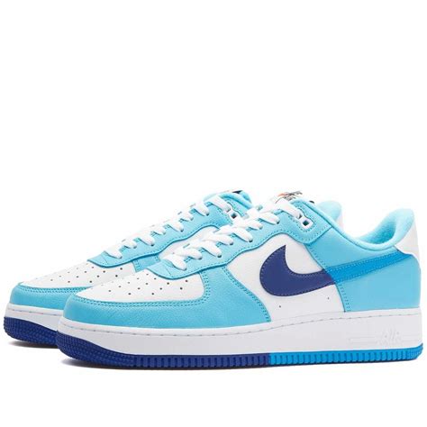 Nike Men's Air Force 1 '07 LV8 RMX Sneakers in White/Light Photo Blue Nike