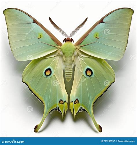 Luna Moth Actias Luna Butterfly. Beautiful Butterfly in Wildlife ...