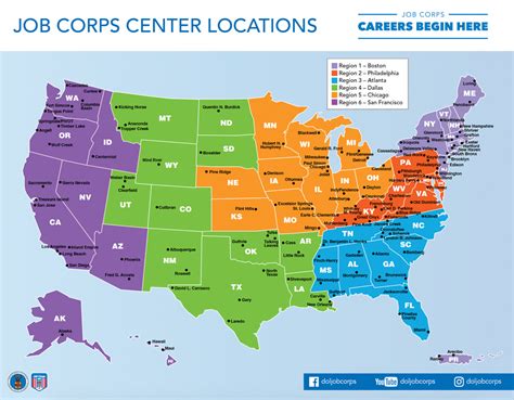 Center Locations | U.S. Department of Labor