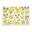 Pokemon Center 2022 Fabric Sticker irodo Pichu & Pikachu & Raichu