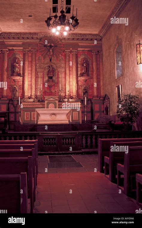 Mission santa barbara interior hi-res stock photography and images - Alamy