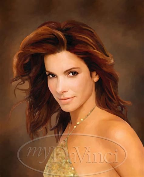 Sandra Bullock Oil Painting Giclee