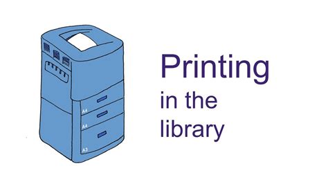 Printing in the library - YouTube