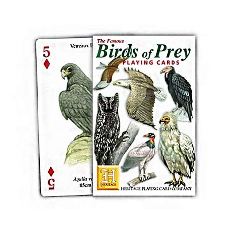 Birds of Prey Heritage Playing Cards | The Wildlife Gift Shop