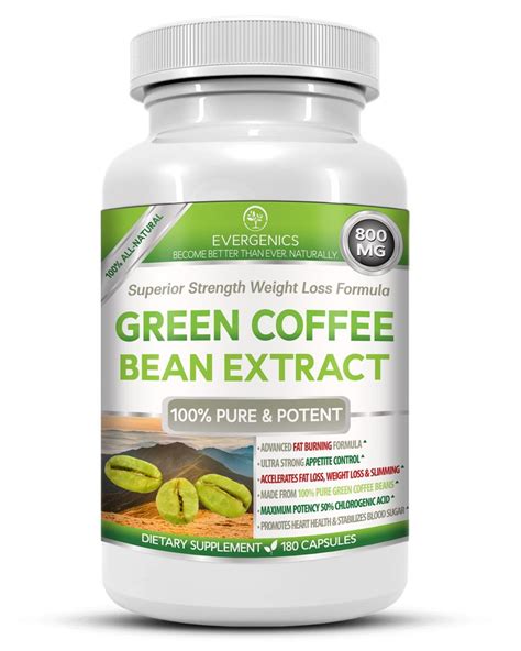 Evergenics Green Coffee Bean Extract Weight Loss Formula • Superior ...