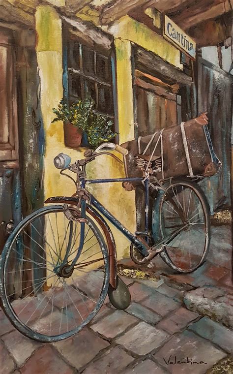 Valentina Ionescu paintings ... old bike | Bicycle art, Bicycle ...