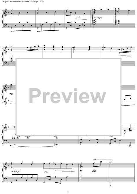 Breathe on Me, Breath of God" Sheet Music for Piano Solo - Sheet Music Now