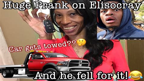 YOUR CAR GOT TOWED PRANK ON ELISOCRAY!!! - YouTube