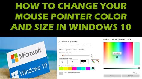 How to change the color of your mouse pointer - leqwerceo