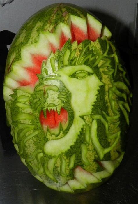 MELON CARVINGS EDIBLE FRUIT AND VEGGIE CREATIONS | Food carving, Food sculpture, Fruit carving