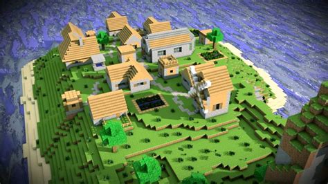 Minecraft 3d Village Map World - Cinema 4d - YouTube