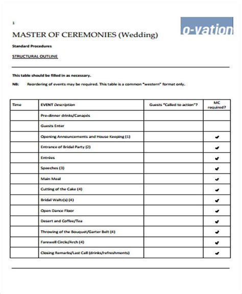 Examples Of Master Of Ceremony Speeches For Weddings - 21 Gobal creative platform for custom ...