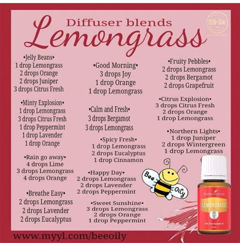 Lemongrass diffuser blends | Essential oil blends recipes, Essential ...