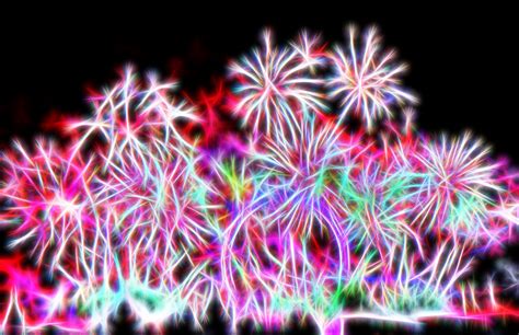 Fractal Fireworks Display Pattern Free Stock Photo - Public Domain Pictures
