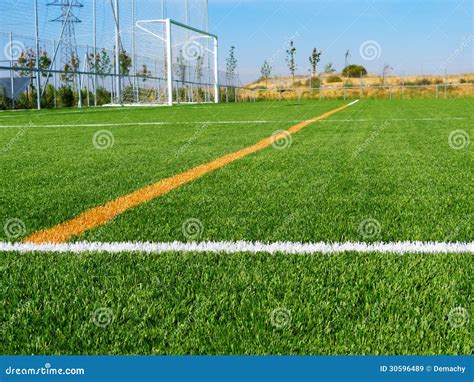 Soccer Field s Lines stock image. Image of single, blank - 30596489