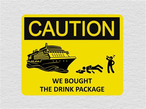 Drink Package Magnet, Funny Cruise Door Magnet, Cruise Door Decorations, Magnetic Cruise Sign ...