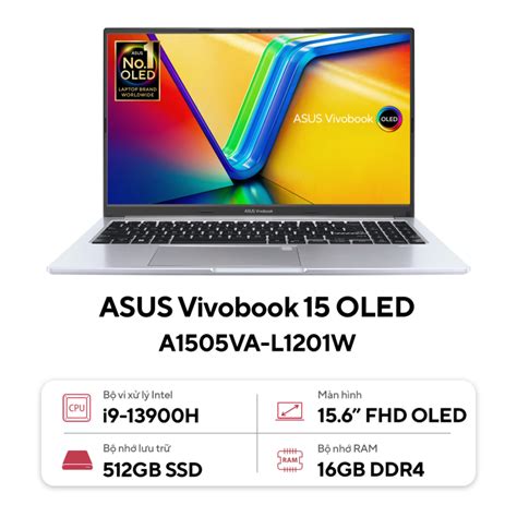 Laptop Asus Vivobook 15 OLED A1505VA-L1201W (Intel Core i9-13900H | 16GB | 512GB | Intel Iris Xe ...