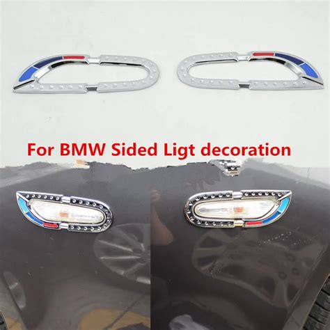 2pcs/lot car sided light exterior accessories decoration for bmw 320i ...