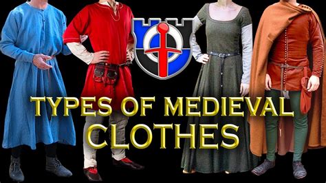 Most common types of MEDIEVAL CLOTHES or garments: MEDIEVAL MISCONCEPTIONS