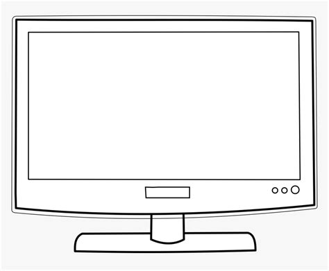 Black And White Television Clipart