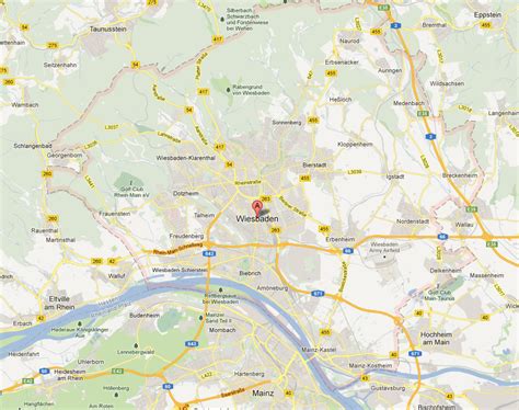 Wiesbaden Map - Germany