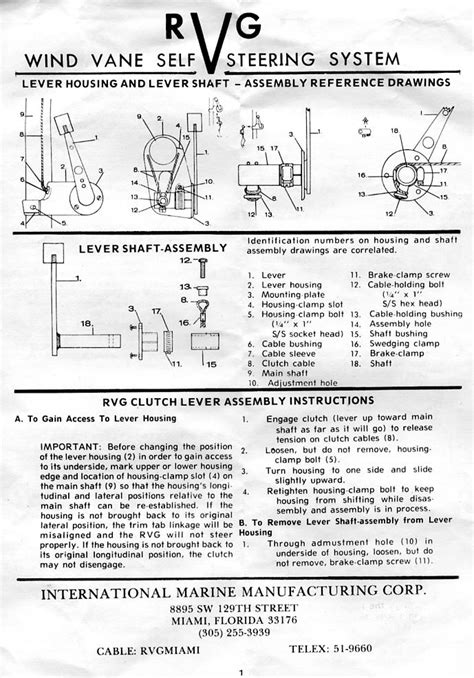 Sailing the Rangatira: RVG Wind Vane Parts list and assembly