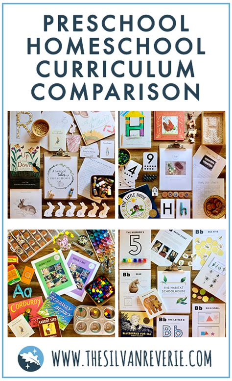 Preschool Homeschool Curriculum Comparison – THE SILVAN REVERIE