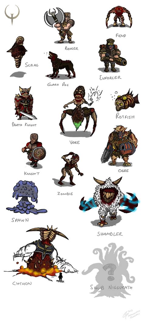 Quake 1 Enemies by ShroomArts on DeviantArt