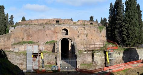 143-AUGUSTUS-(27BC TO 98AD)-TRAJAN: Remain of Mausoleum of Augustus ...