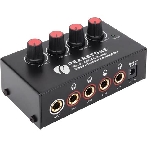 Pearstone HBOX-4000 4-Channel Stereo Headphone Amplifier