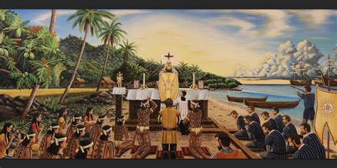 Maasin diocese unveils 1521 Easter Sunday Mass painting | CBCPNews