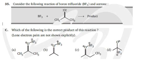 Solved 35. Consider the following reaction of boron | Chegg.com