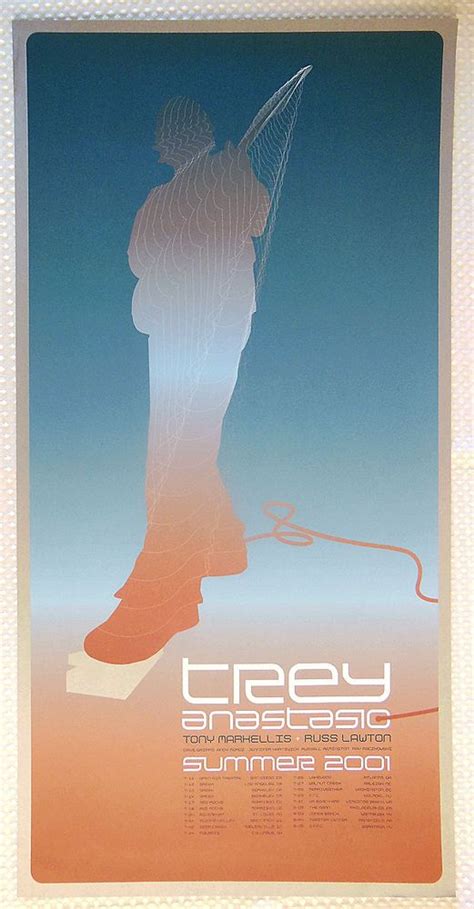 Trey Anastasio Summer Tour 2001 Silohuette Poster rare Phish TAB | Trey anastasio, Phish, Summer ...