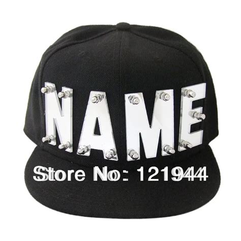 Aliexpress.com : Buy Mirror acrylic letters hat,custom name caps,hip hop snapback,personalized ...