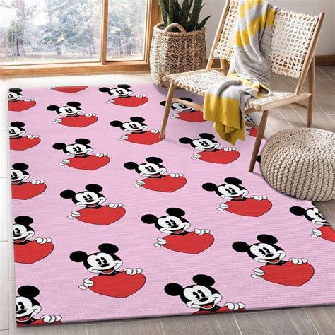 Freetoedit Mickeymouse Pink Red Movie Area Rug Living Room And Bed Room Rug R2508 – We sell ...