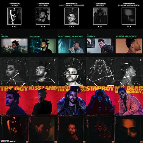 Every The Weeknd Album in the Style of Every The Weeknd Album (made by ...