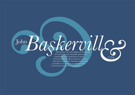 Baskerville Typography Piece on Behance